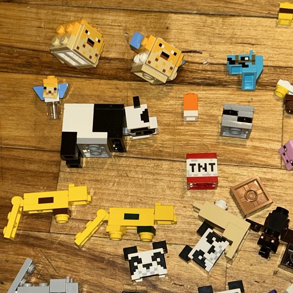 Lego Minecraft Minifigure & Animal Part / Accessory Lot C1 - Picture 2 of 5